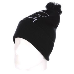 Шапка с помпоном TrueSpin Abc Pompom Beanie E Black