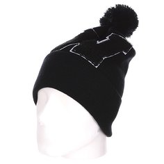 Шапка с помпоном TrueSpin Abc Pompom Beanie W Black