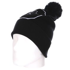 Шапка с помпоном TrueSpin Abc Pompom Beanie G Black