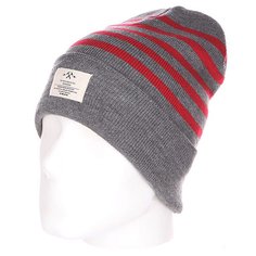 Шапка TrueSpin Hammer Beanie Grey/Red