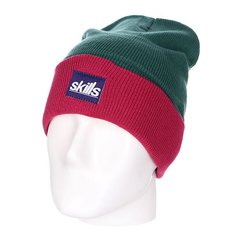 Шапка носок Skills New Sport Beanie Green Maroon