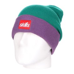 Шапка носок Skills New Sport Beanie Light Green/Purple