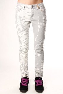 Джинсы узкие женские Insight Beanpole Skinny Strech Art Bleach Grey