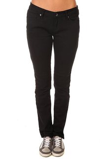 Джинсы узкие женские Zoo York Skinny Fit Black Wash