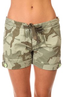 Шорты классические женские Zoo York Summer Camp Camo Print