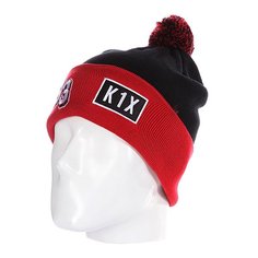 Шапка с помпоном K1X Bommel Beanie Black/Red