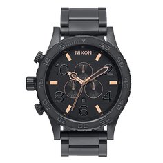 Часы Nixon Chrono All Black/Rose Gold