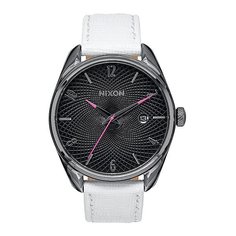 Часы женские Nixon Bullet Leather Gunmetal/White