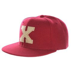 Бейсболка с прямым козырьком Truespin Abc Bordo X