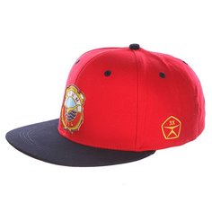 Бейсболка с прямым козырьком Запорожец Крым Спорт Снэп Red/Royal