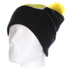 Шапка Truespin Abc Pompom Beanie Black/Yellow S