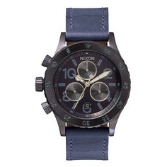 Часы женские Nixon Chrono Leather All Indigo/Natural