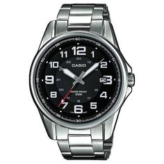 Часы Casio Collection Mtp-1372d-1b Silver/Black