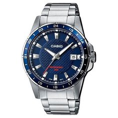 Часы Casio Collection Mtp-1290d-2a Silver/Blue