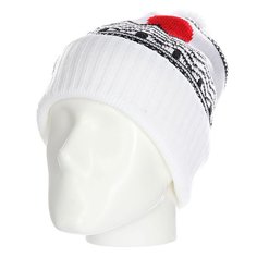 Шапка носок Les Pom Heather Super White/Black