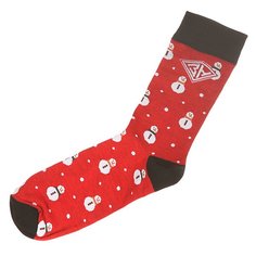 Носки средние Запорожец Снеговик Red/Black