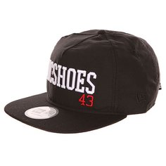 Бейсболка с прямым козырьком DC Wavy Black