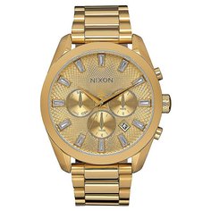 Кварцевые часы женские Nixon Bullet Chrono Crystal All Gold