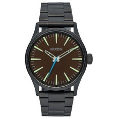 Кварцевые часы Nixon Sentry 38 Ss All Black/Brown