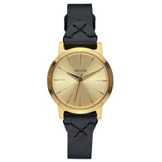 Кварцевые часы женские Nixon Kenzi Leather Gold/Bridle