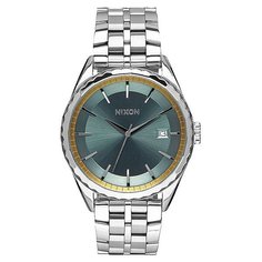 Кварцевые часы женские Nixon Minx Silver/Sage/Gold