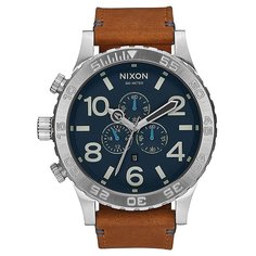 Кварцевые часы Nixon 51-30 Chrono Leather Navy/Saddle