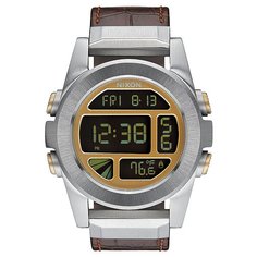 Электронные часы Nixon Unit Leather Brown Gator