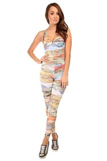 Комбинезон для фитнеса женский CajuBrasil Supplex Overall Multi/Stripes