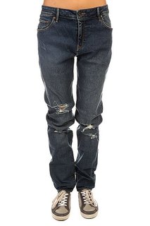 Джинсы широкие женские Roxy Sun Hw Des J Pant Dark Blue