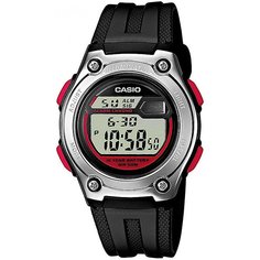 Электронные часы Casio Collection W-211-1B Black/Grey/Red