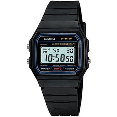 Электронные часы Casio Collection F-91W-1Q Black