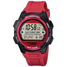 Электронные часы Casio Collection W-756-4A Red/Black