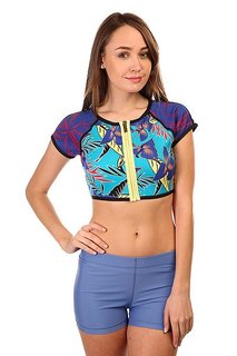 Гидрокостюм (Верх) женский Roxy Polynesia Zippe Polynesia Pop Floral