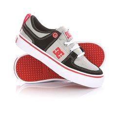 Кеды кроссовки низкие детские DC Lynx Vulc Calmly Grey/Red