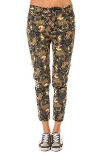 Джинсы прямые женские Insight Brewster Skinny Slouch Art Khaki Camo