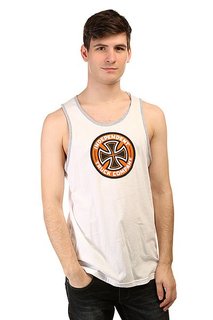 Майка Independent Colored T/C Tank White/Athletic Heather