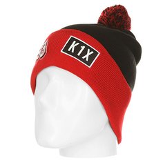 Шапка K1X Bommel Beanie 93 Black/Red