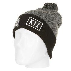 Шапка K1X 93 Bommel Beanie Grey/Black