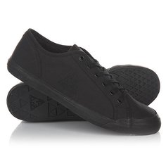 Кеды кроссовки низкие Le Coq Sportif Deauville Plus Black/Old Silver