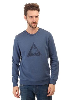 Толстовка классическая Le Coq Sportif Acarina Crew Sweat Original Bleu France