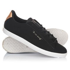 Кеды кроссовки низкие женские Le Coq Sportif Agate Lo Syn Nubuck Black/Rose Gold