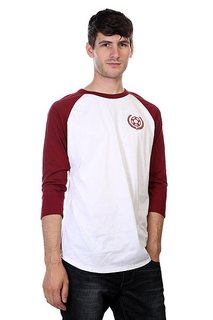 Лонгслив Proto Scooters Baller 3/4 Sleeve Burgandy On White