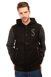 Бомбер Shweyka Bomber Jacket Black/Dark Grey