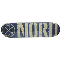 Дека для скейтборда для скейтборда Nord Logo Blue/Beige 31.75 x 8 (20.3 см)