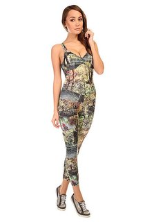 Комбинезон для фитнеса женский CajuBrasil Supplex Overall Multi/Forest