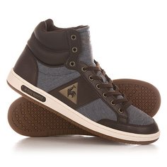 Кеды кроссовки высокие Le Coq Sportif Prestige Court Mid Chambray Dress Blues