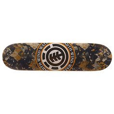 Дека для скейтборда для скейтборда Element Seal Seasonal Dpm Black/Orange 31.5 x 8 (20.3 см)