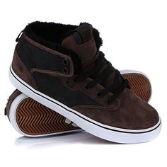 Кеды кроссовки утепленные Globe Motley Mid Fur Choco/Black