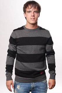 Свитер Fallen Cole Signature Striped Sweater Black/Charcoal