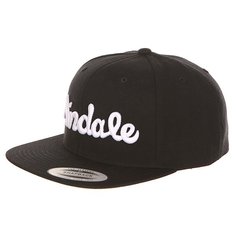 Бейсболка с прямым козырьком Andale Script Snap Back Black